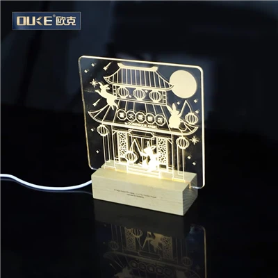 Gamyklinio akrilo LED lempos lemputė